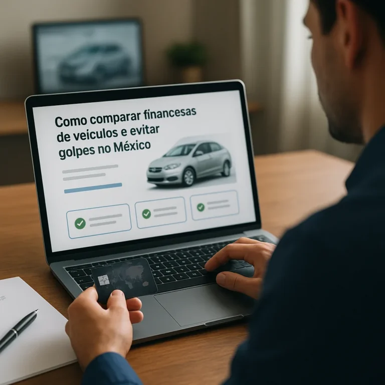 Como comparar financeiras de veículos e evitar golpes no México?